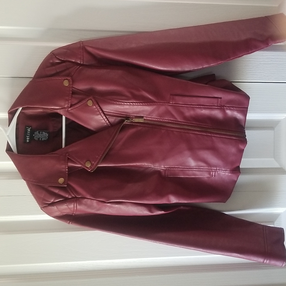 Faux leather jacket